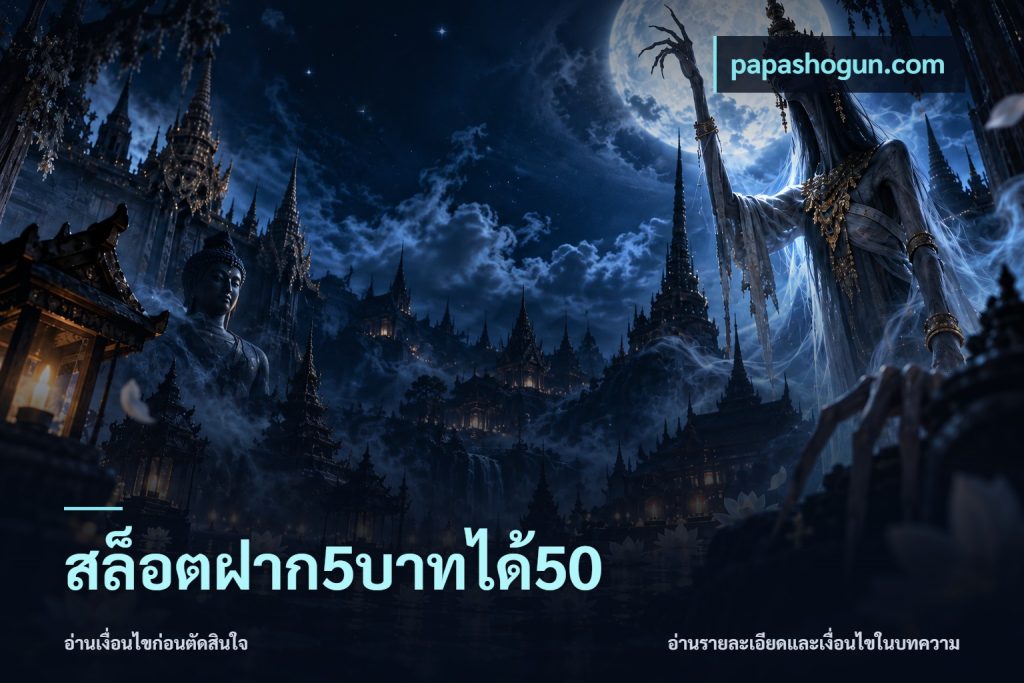 สล็อตฝาก5บาทได้50