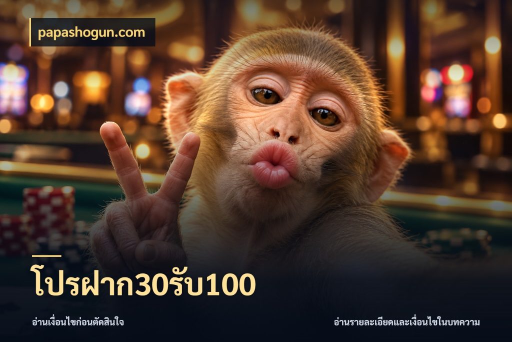 โปรฝาก30รับ100 ยอดฝากและยอดรับในมุมของคนชอบลุ้น กับ papashogun.com