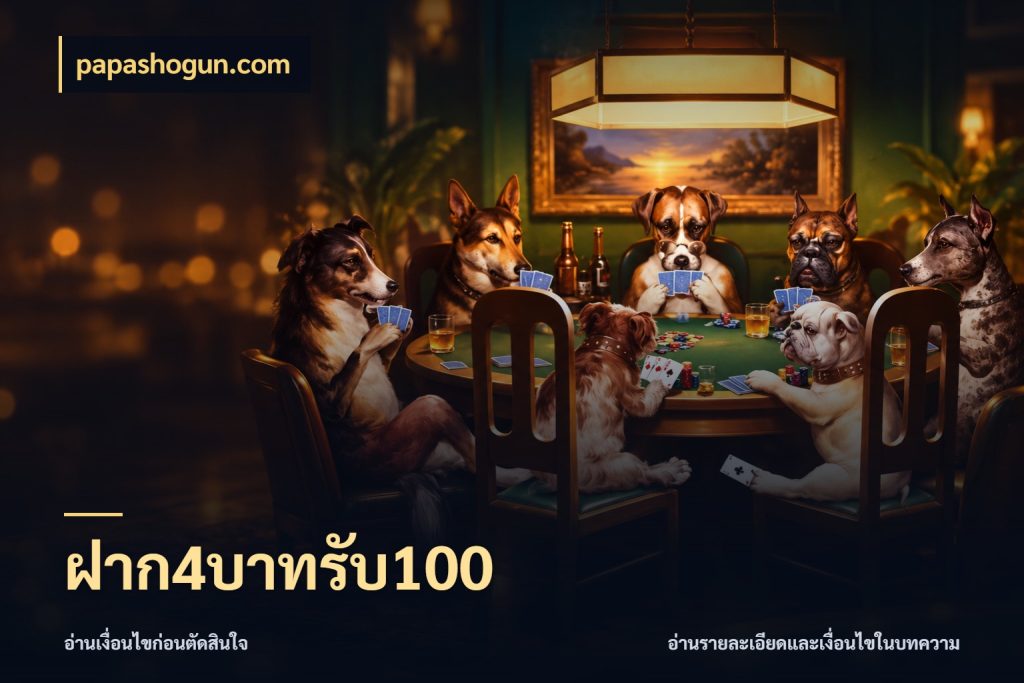 ฝาก4บาทรับ100 จับคู่โบนัสกับสไตล์เกมที่ชอบ สไตล์ papashogun.com