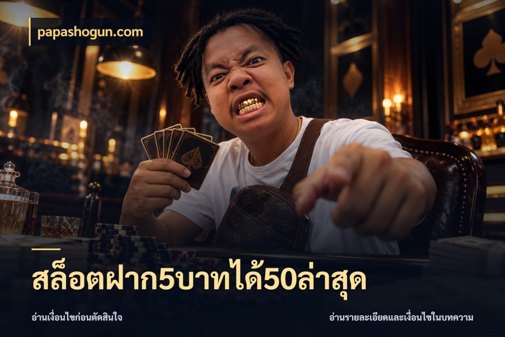 สล็อตฝาก5บาทได้50ล่าสุด เครดิตกับรูปแบบโปรที่ตรงใจ ในมุม papashogun.com