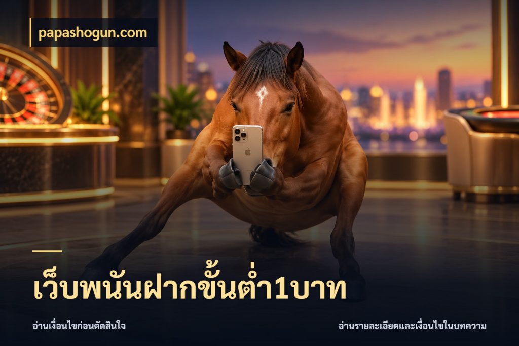 เว็บพนันฝากขั้นต่ำ1บาท จัดจังหวะสนุกให้เข้ากับงบที่ตั้งไว้ ในมุม papashogun.com