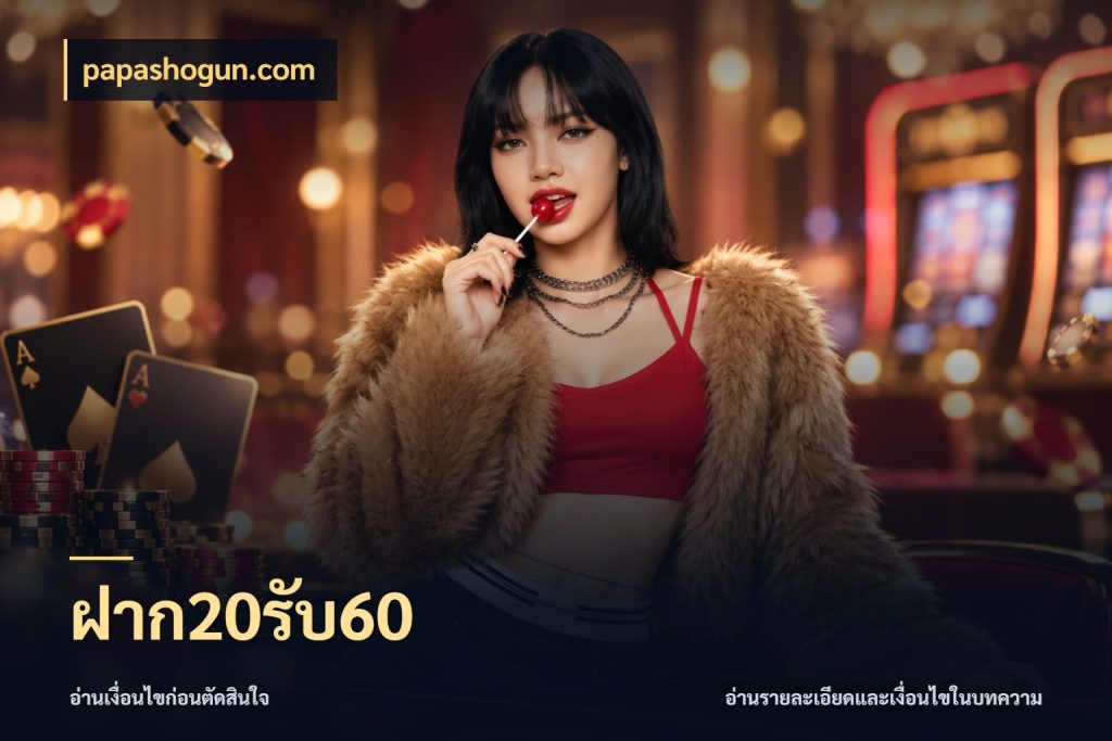 ฝาก20รับ60 สนุกกับตัวเลือกโปรในสไตล์ของคุณ กับ papashogun.com