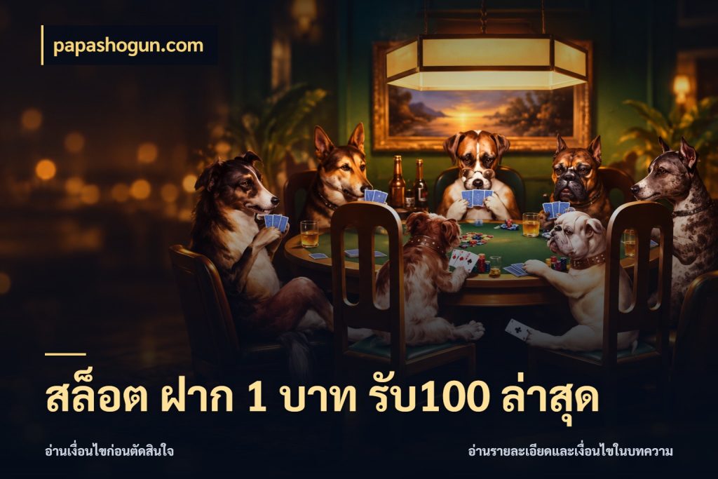 สล็อต ฝาก 1 บาท รับ100 ล่าสุด โปรกับเกมที่ชอบเลือกให้ตรงสไตล์ กับ papashogun.com