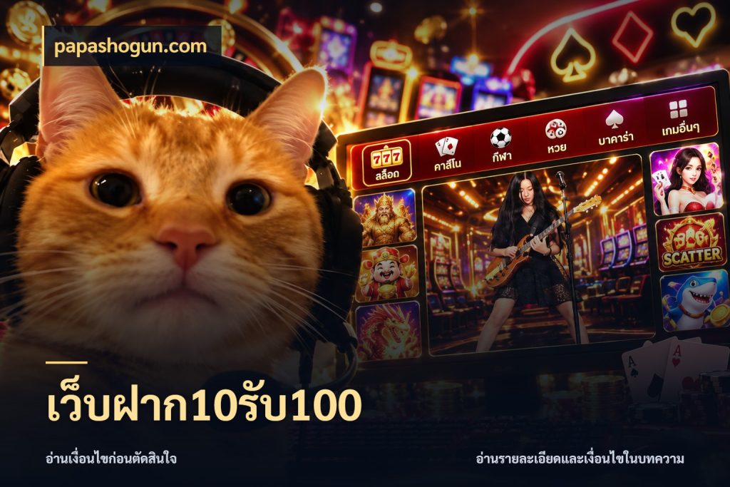 เว็บฝาก10รับ100 papashogun.com โปรกับเกมที่ชอบเลือกให้ตรงสไตล์