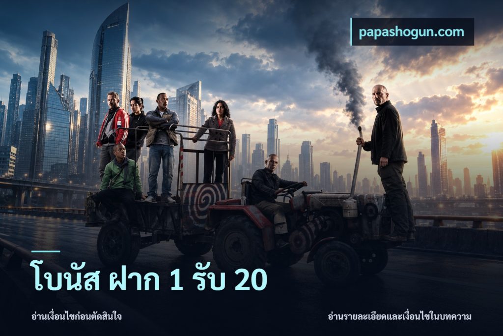 โบนัส ฝาก 1 รับ 20