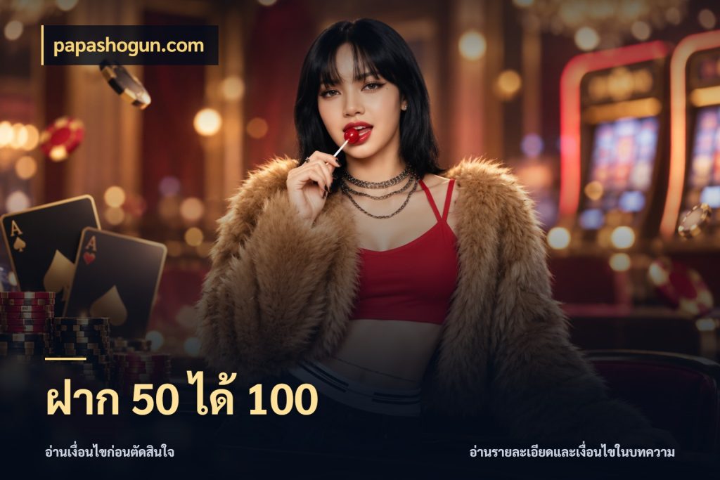 ฝาก 50 ได้ 100 โปรยอดรับที่สายเกมสนใจ กับ papashogun.com