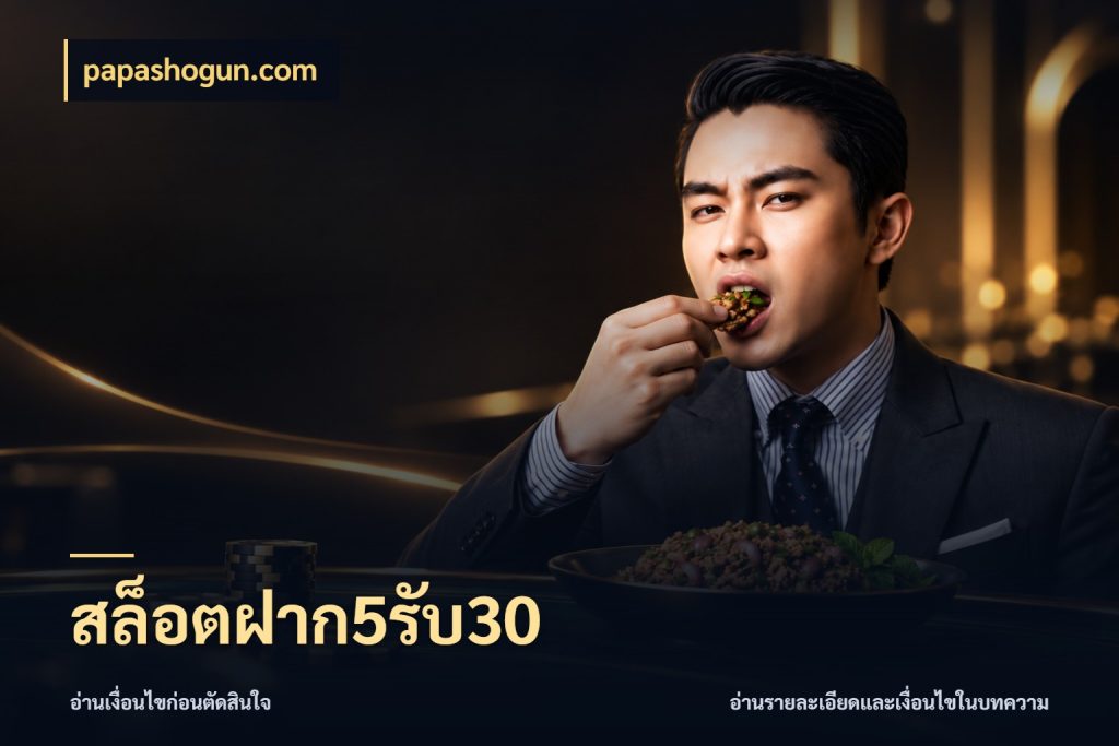 สล็อตฝาก5รับ30 ยอดฝากและยอดรับในมุมของคนชอบลุ้น สไตล์ papashogun.com