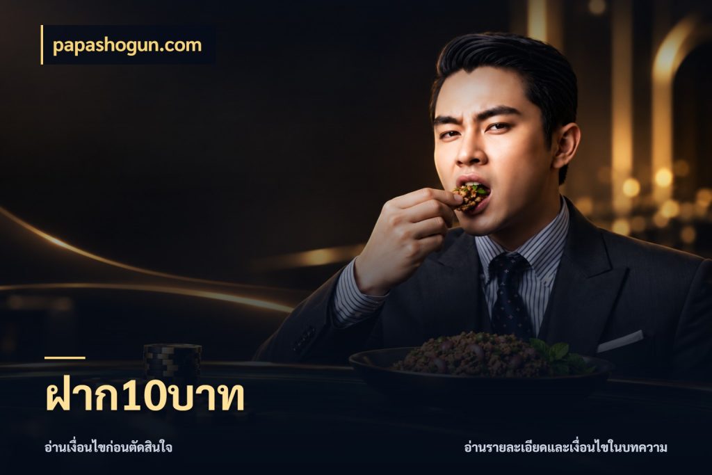ฝาก10บาท จำนวนเริ่มต้นกับรายละเอียดที่สายเกมสนใจ ในมุม papashogun.com