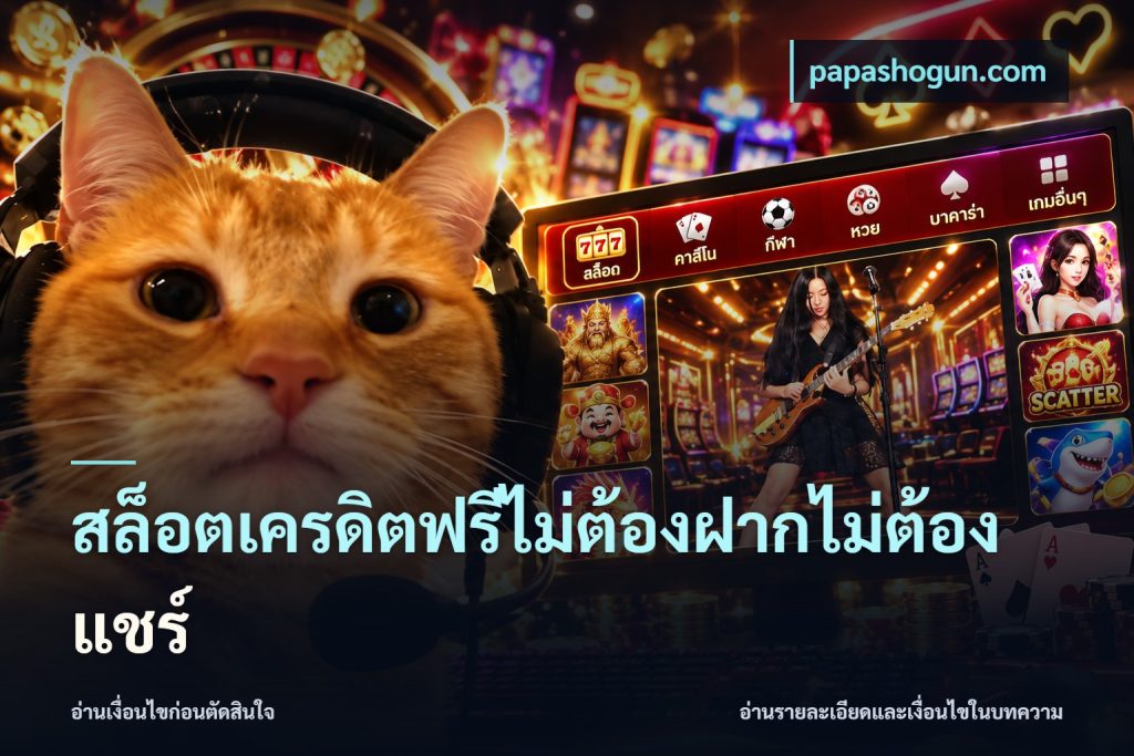 สล็อตเครดิตฟรีไม่ต้องฝากไม่ต้องแชร์