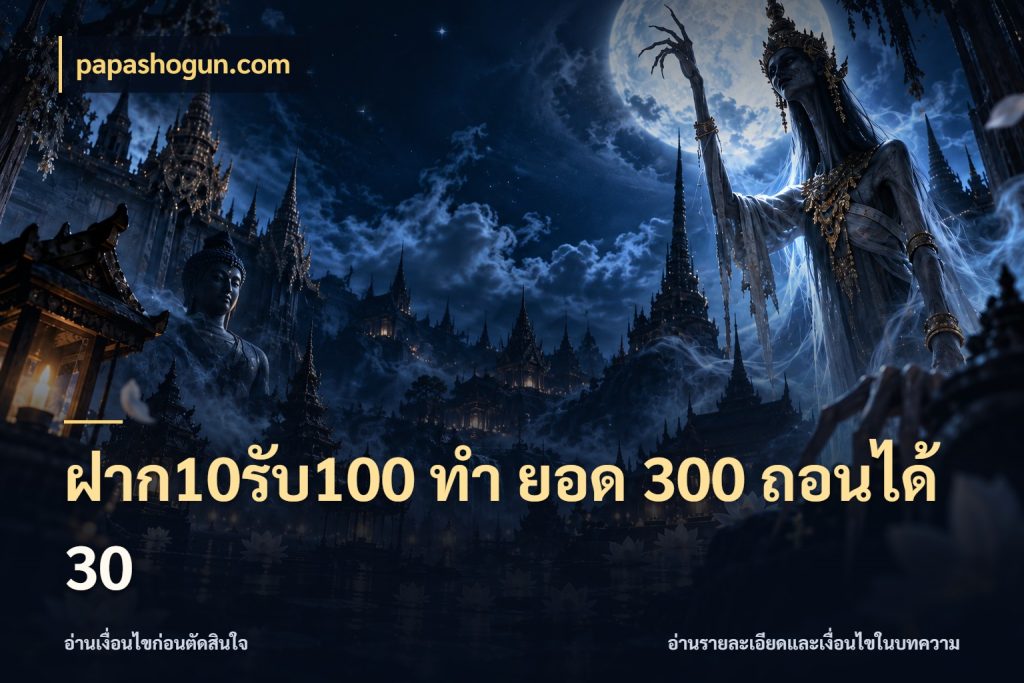 ฝาก10รับ100 ทํา ยอด 300 ถอนได้ 30 สีสันของโปรฝากและยอดรับ สไตล์ papashogun.com