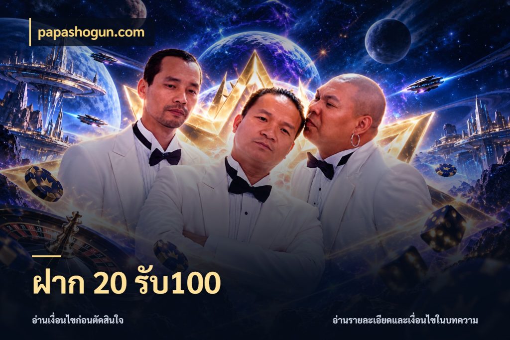 ฝาก 20 รับ100 จับประเด็นยอดรับก่อนเลือกความสนุก กับ papashogun.com
