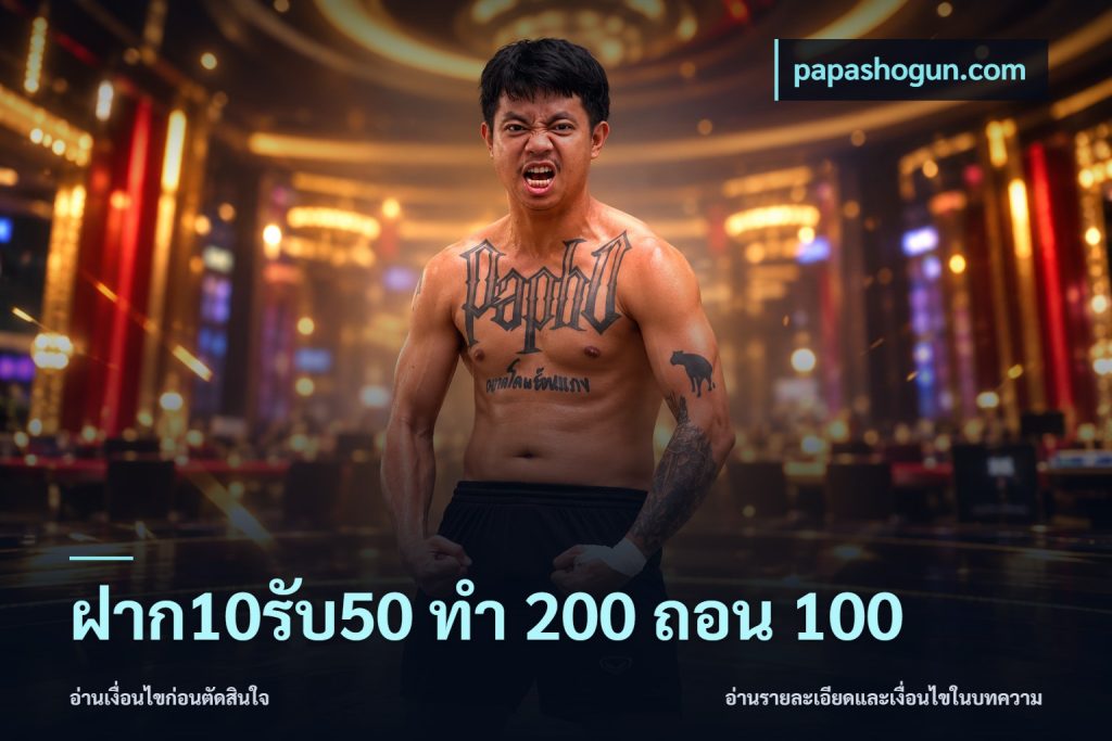 ฝาก10รับ50 ทํา 200 ถอน 100