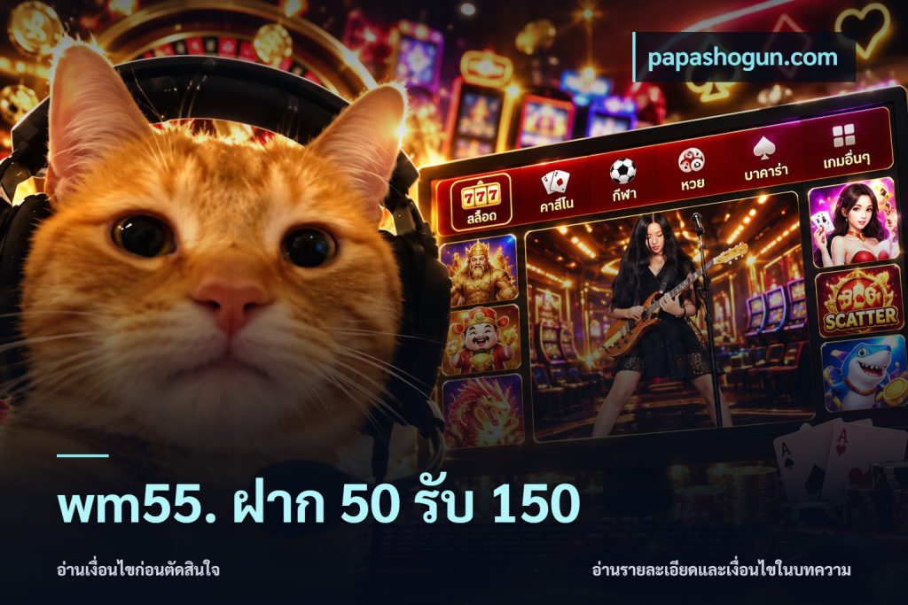 wm55. ฝาก 50 รับ 150