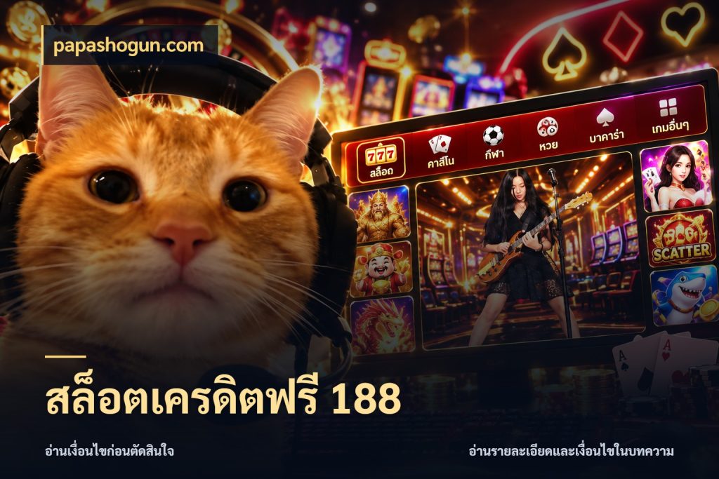 สล็อตเครดิตฟรี 188 ชนิดเครดิตกับสิทธิ์ที่คุณอยากรู้ กับ papashogun.com