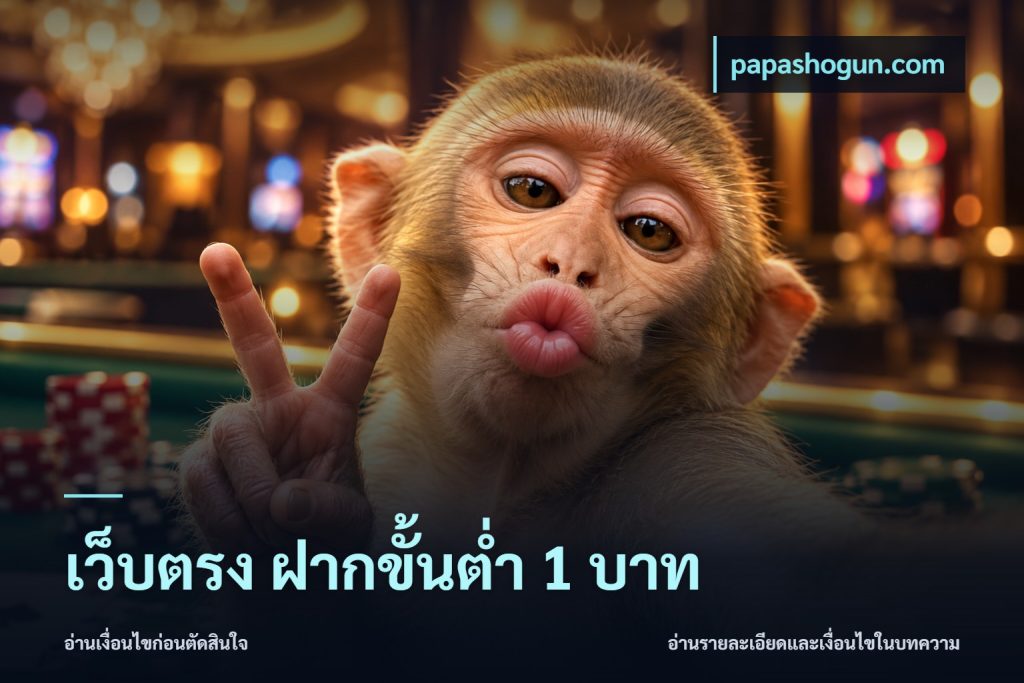 เว็บตรง ฝากขั้นต่ำ 1 บาท