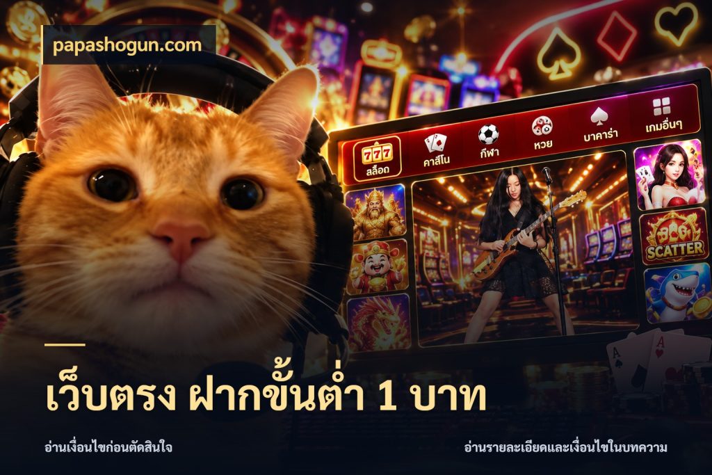 เว็บตรง ฝากขั้นต่ำ 1 บาท papashogun.com รู้จักจำนวนแต่ละแบบก่อนเลือกเกม
