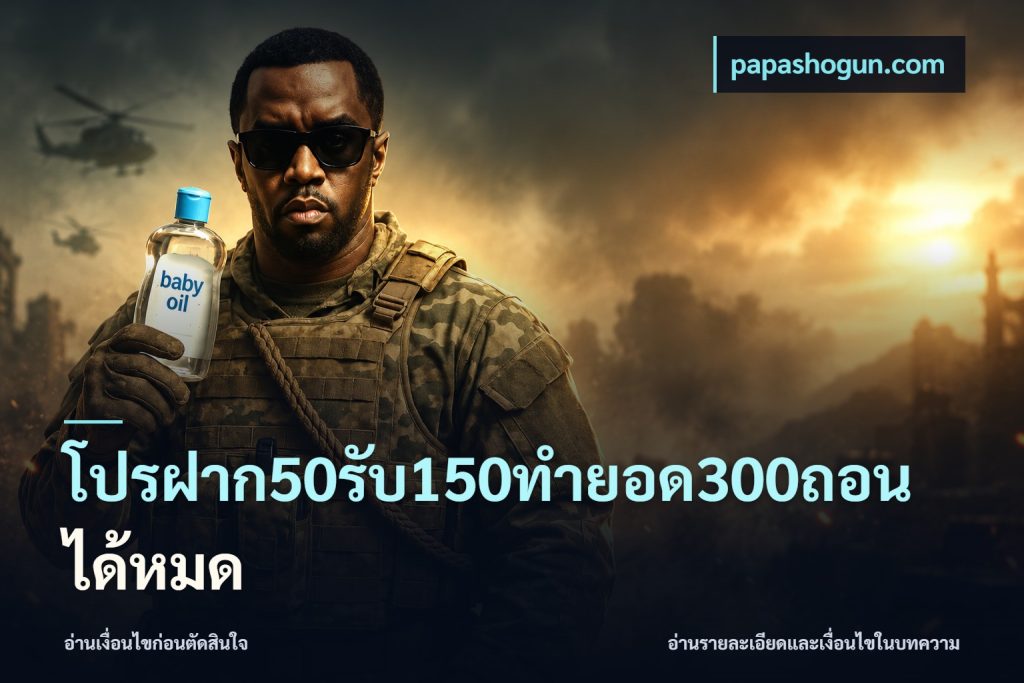 โปรฝาก50รับ150ทํายอด300ถอนได้หมด