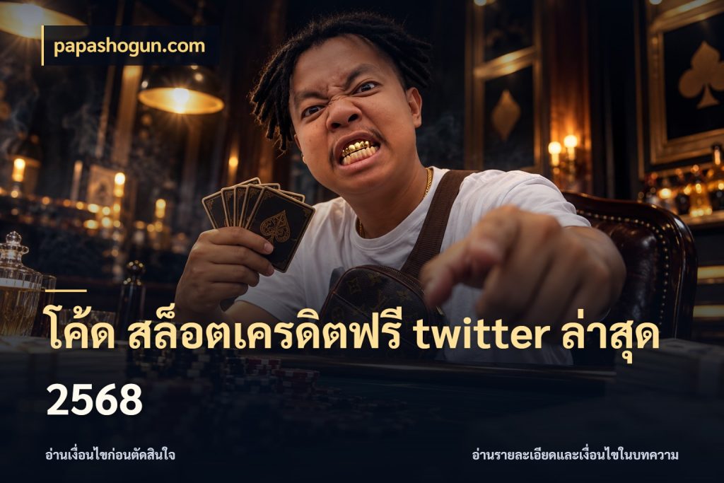 โค้ด สล็อตเครดิตฟรี twitter ล่าสุด 2568 สายโบนัสเลือกมุมเครดิตให้ตรงสไตล์ กับ papashogun.com