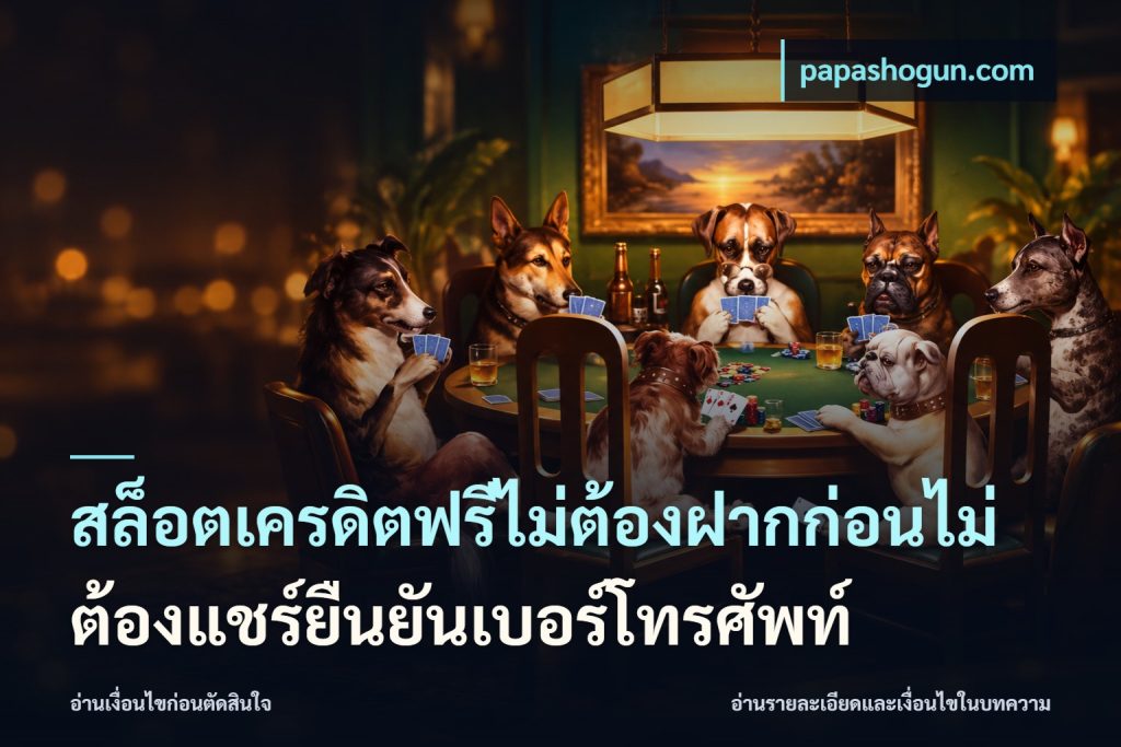สล็อตเครดิตฟรีไม่ต้องฝากก่อนไม่ต้องแชร์ยืนยันเบอร์โทรศัพท์