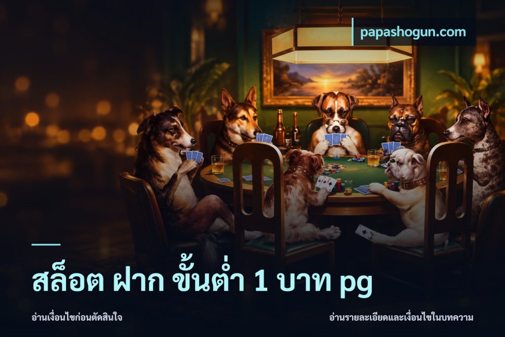 สล็อต ฝาก ขั้นต่ำ 1 บาท pg