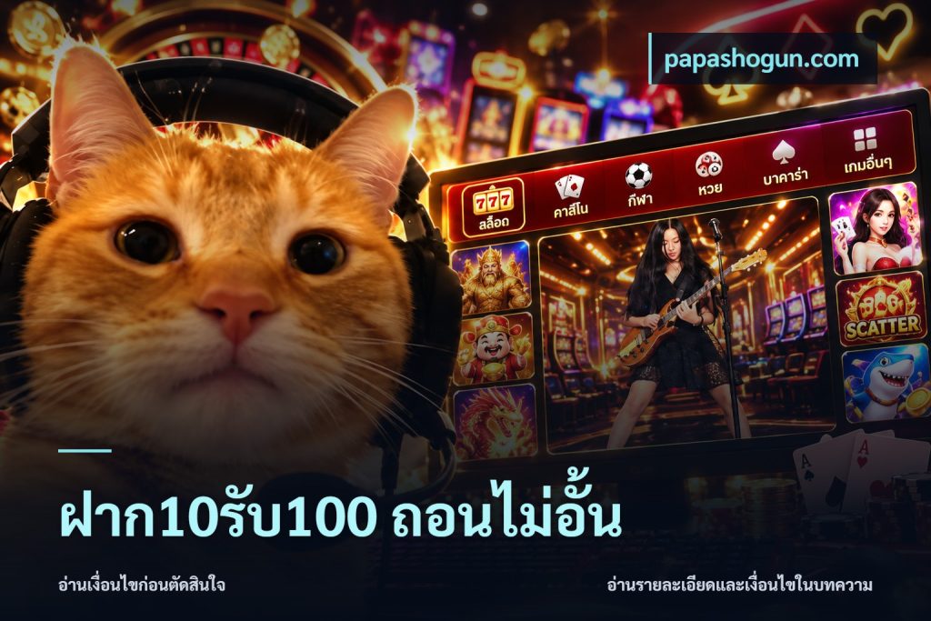 ฝาก10รับ100 ถอนไม่อั้น