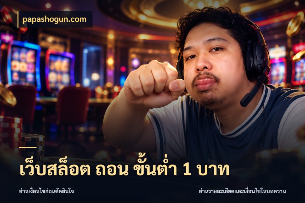 เว็บสล็อต ถอน ขั้นต่ำ 1 บาท papashogun.com ยอดเริ่มต้นน่าจับตากับสิทธิ์ที่เกี่ยวข้อง