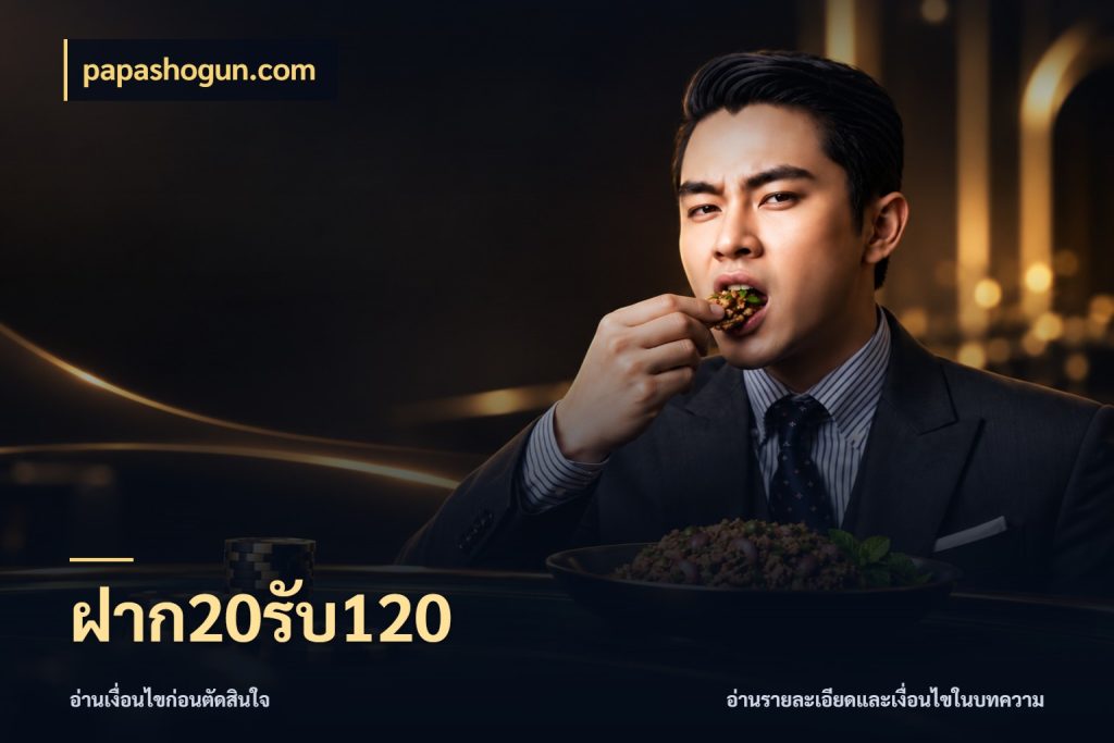 ฝาก20รับ120 โปรยอดรับที่สายเกมสนใจ สไตล์ papashogun.com