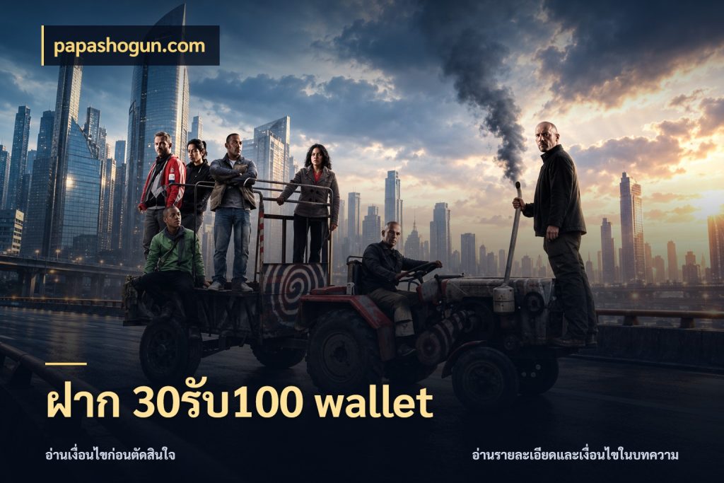 ฝาก 30รับ100 wallet เครดิตกับรูปแบบโปรที่ตรงใจ สไตล์ papashogun.com
