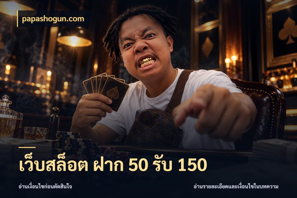 เว็บสล็อต ฝาก 50 รับ 150 สายโบนัสเลือกจังหวะสนุกได้อย่างไร สไตล์ papashogun.com