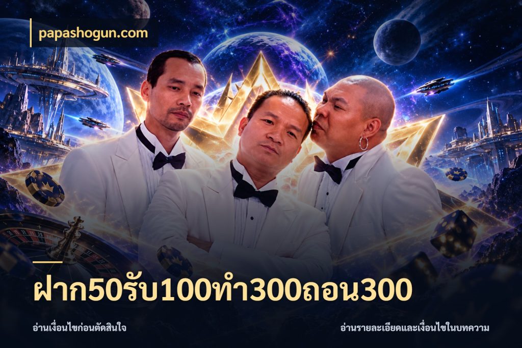 ฝาก50รับ100ทํา300ถอน300 ยอดฝากและยอดรับในมุมของคนชอบลุ้น สไตล์ papashogun.com