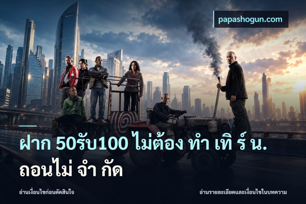ฝาก 50รับ100 ไม่ต้อง ทํา เทิ ร์ น. ถอนไม่ จํา กัด