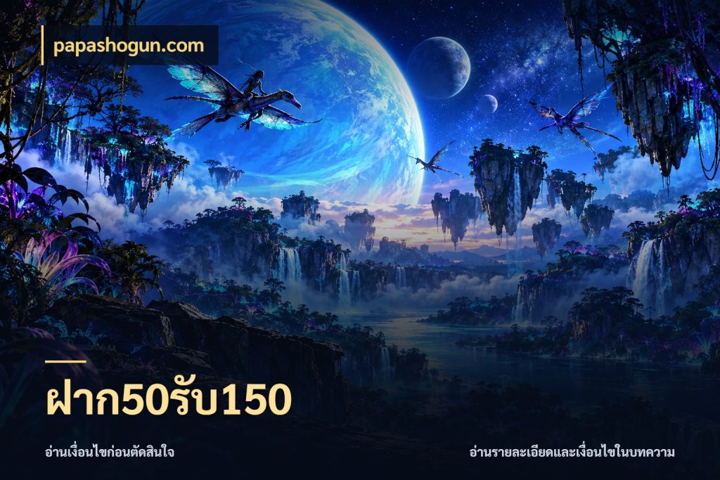 ฝาก50รับ150 สีสันของโปรฝากและยอดรับ ในมุม papashogun.com