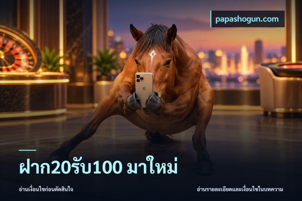 ฝาก20รับ100 มาใหม่