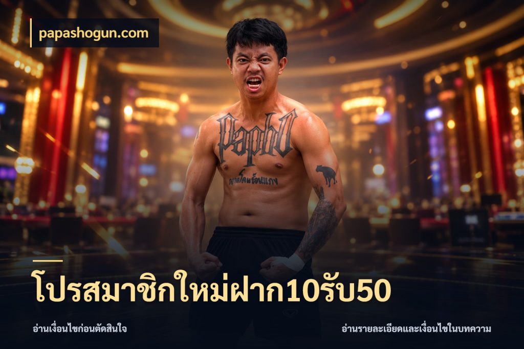 โปรสมาชิกใหม่ฝาก10รับ50 papashogun.com สายโบนัสเลือกจังหวะสนุกได้อย่างไร