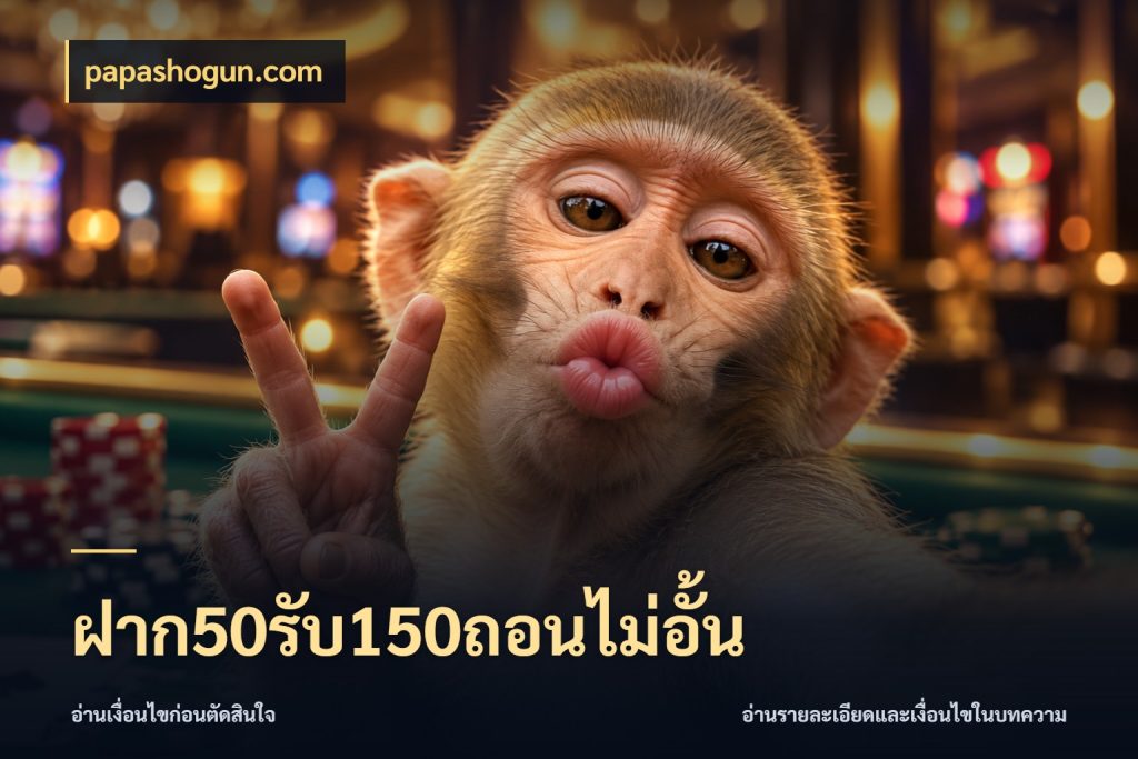 ฝาก50รับ150ถอนไม่อั้น เปิดมุมโปรให้เข้ากับเกมแนวโปรด ในมุม papashogun.com