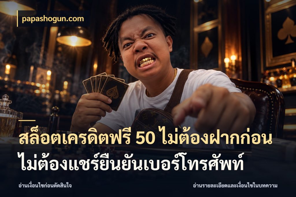 สล็อตเครดิตฟรี 50 ไม่ต้องฝากก่อนไม่ต้องแชร์ยืนยันเบอร์โทรศัพท์ papashogun.com ชนิดเครดิตกับสิทธิ์ที่คุณอยากรู้