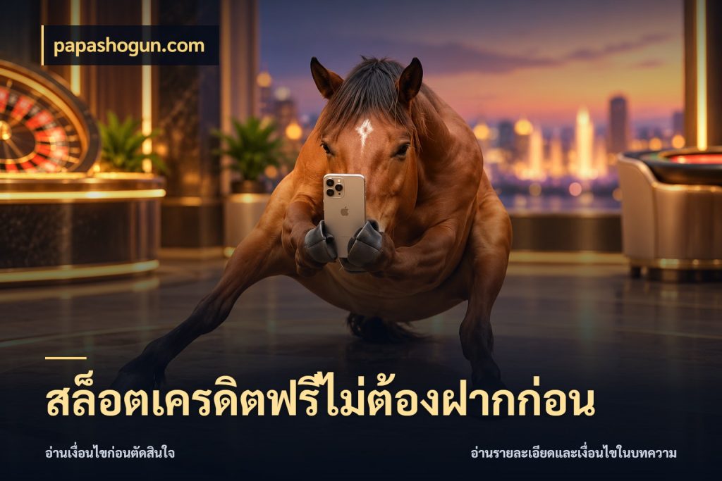 สล็อตเครดิตฟรีไม่ต้องฝากก่อน เปิดประเด็นเครดิตฟรีสำหรับคนชอบลุ้น กับ papashogun.com