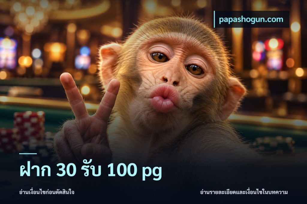 ฝาก 30 รับ 100 pg
