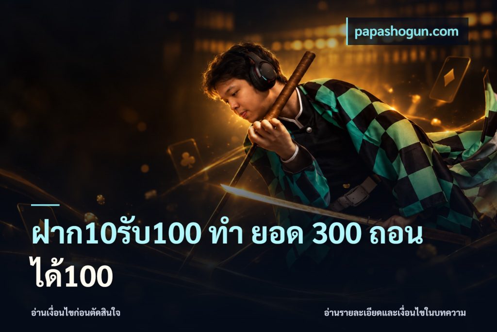 ฝาก10รับ100 ทํา ยอด 300 ถอนได้100