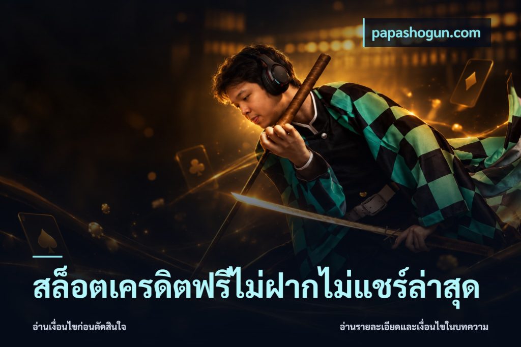 สล็อตเครดิตฟรีไม่ฝากไม่แชร์ล่าสุด