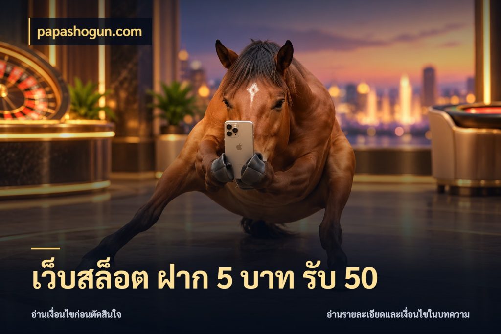 เว็บสล็อต ฝาก 5 บาท รับ 50 papashogun.com จุดเด่นของเครดิตที่คนชอบเกมอยากรู้