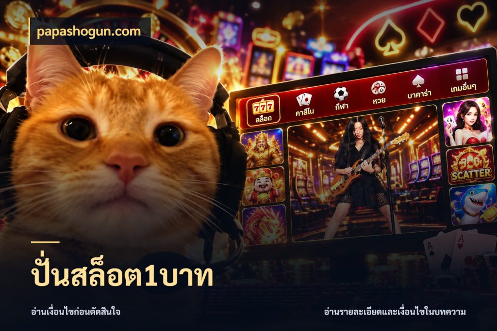 ปั่นสล็อต1บาท จำนวนเริ่มต้นกับรายละเอียดที่สายเกมสนใจ กับ papashogun.com