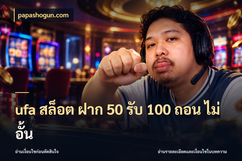 ufa สล็อต ฝาก 50 รับ 100 ถอน ไม่ อั้น papashogun.com โปรยอดรับที่สายเกมสนใจ