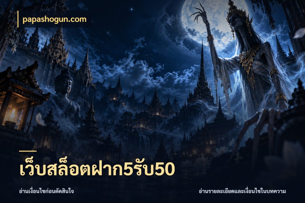เว็บสล็อตฝาก5รับ50 โปรยอดรับที่สายเกมสนใจ กับ papashogun.com