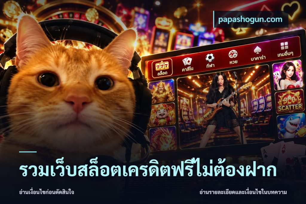 รวมเว็บสล็อตเครดิตฟรีไม่ต้องฝาก