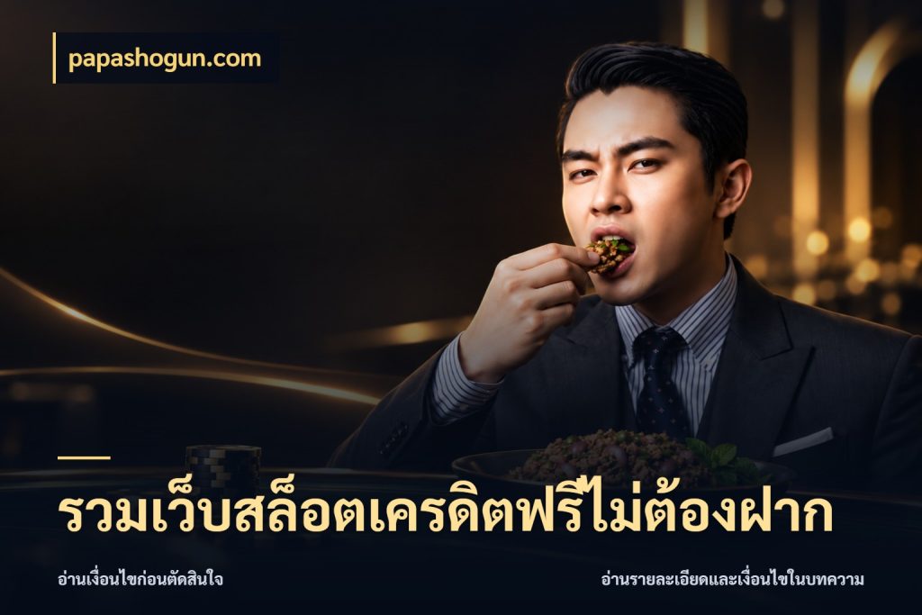 รวมเว็บสล็อตเครดิตฟรีไม่ต้องฝาก สายโบนัสเลือกมุมเครดิตให้ตรงสไตล์ กับ papashogun.com