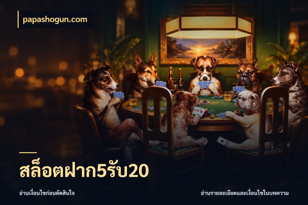 สล็อตฝาก5รับ20 papashogun.com ยอดฝากและยอดรับในมุมของคนชอบลุ้น