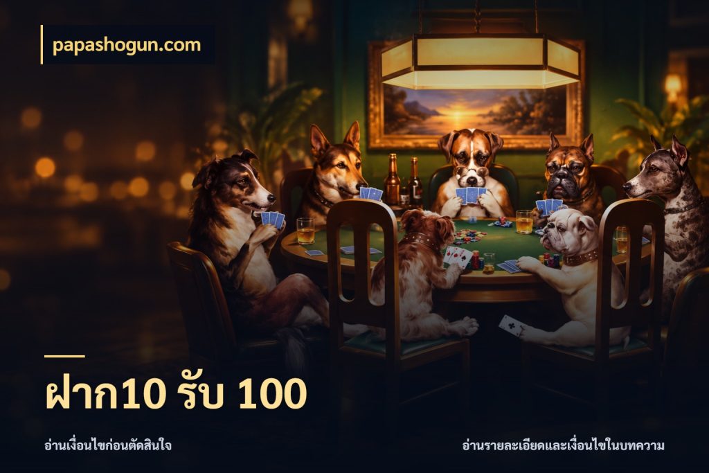 ฝาก10 รับ 100 เปิดมุมโปรให้เข้ากับเกมแนวโปรด ในมุม papashogun.com