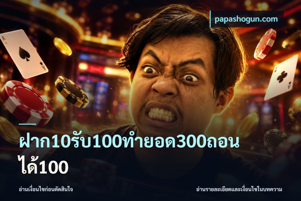 ฝาก10รับ100ทํายอด300ถอนได้100