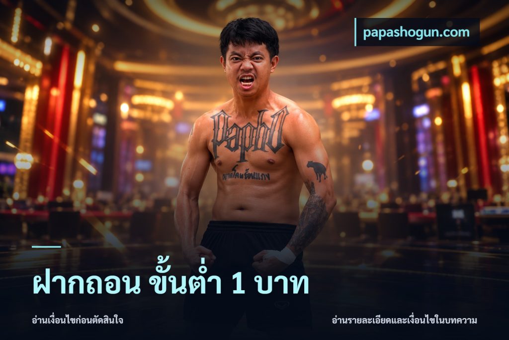 ฝากถอน ขั้นต่ำ 1 บาท